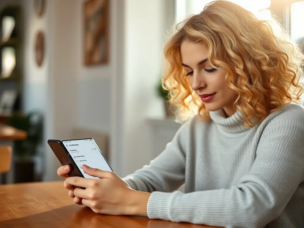 A person setting up payment reminders and notifications within the Twisto app, emphasizing the importance of timely payments and avoiding late fees.